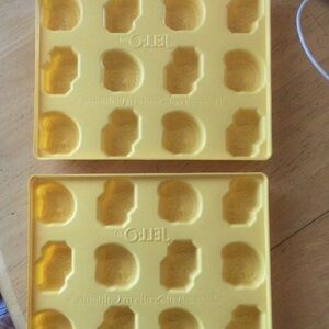 Preowned USC Jello jigglers tray mold, two. Plastic. Discontinued style. No box.